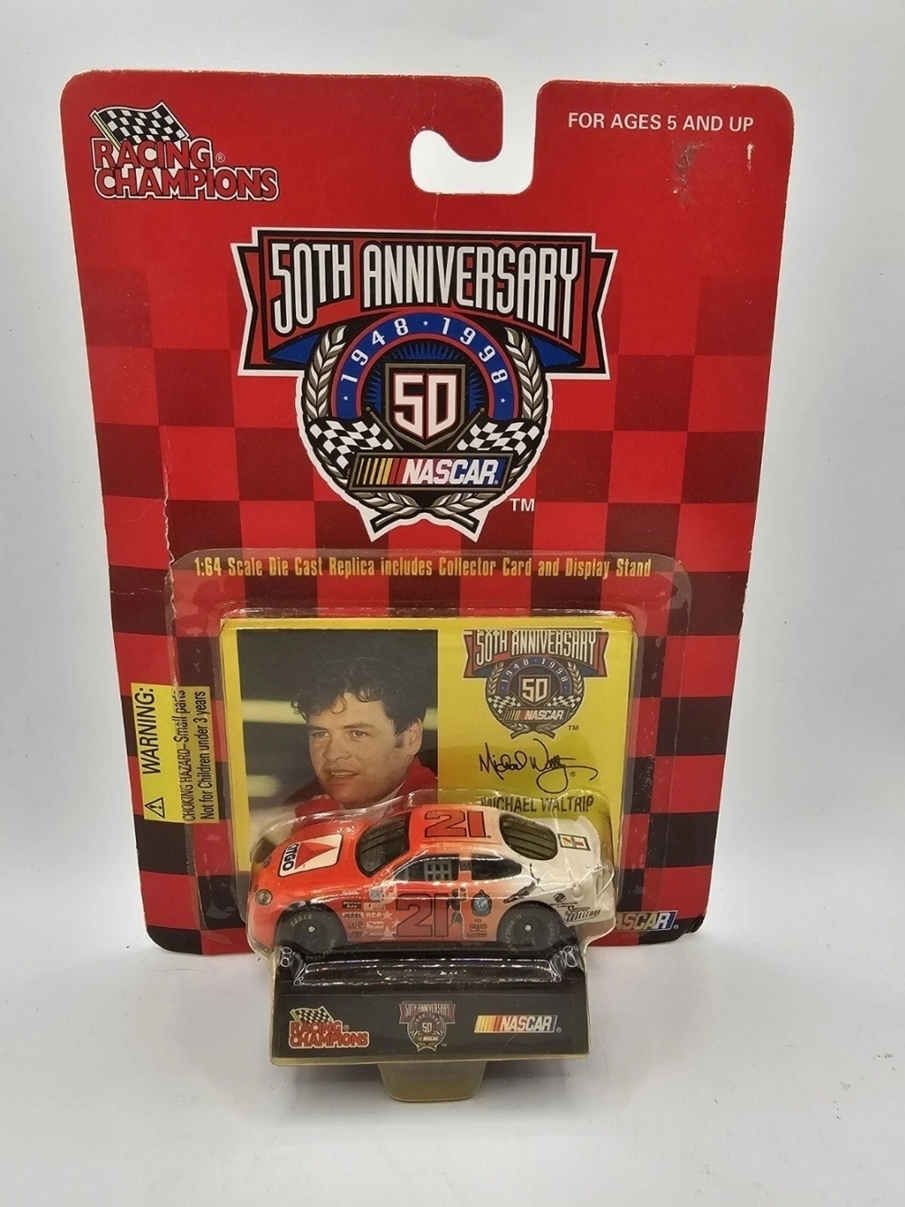 Racing Champions '98 Michael Waltrip #21 50th Anniversary Citgo Ford 1:64 Scale